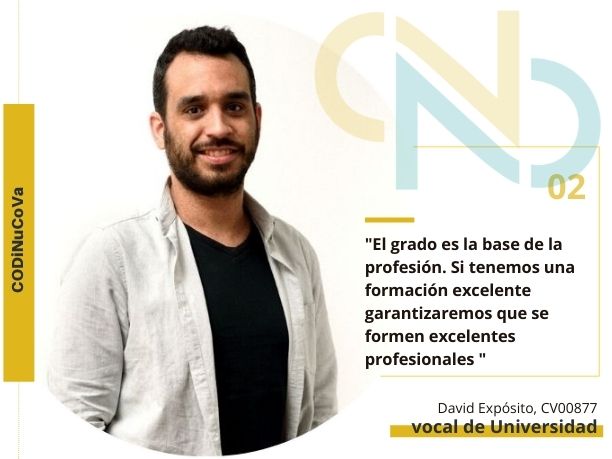 David Expósito, vocal de Universidad