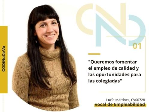 lucía martínez, vocal de empleabilidad del Codinucova