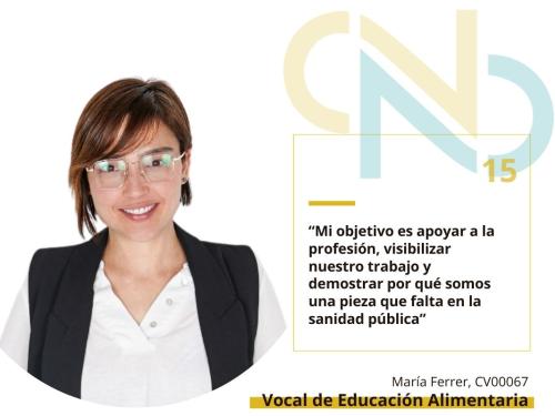 María Ferrer, vocal de Educación Alimentaria CODiNuCoVa